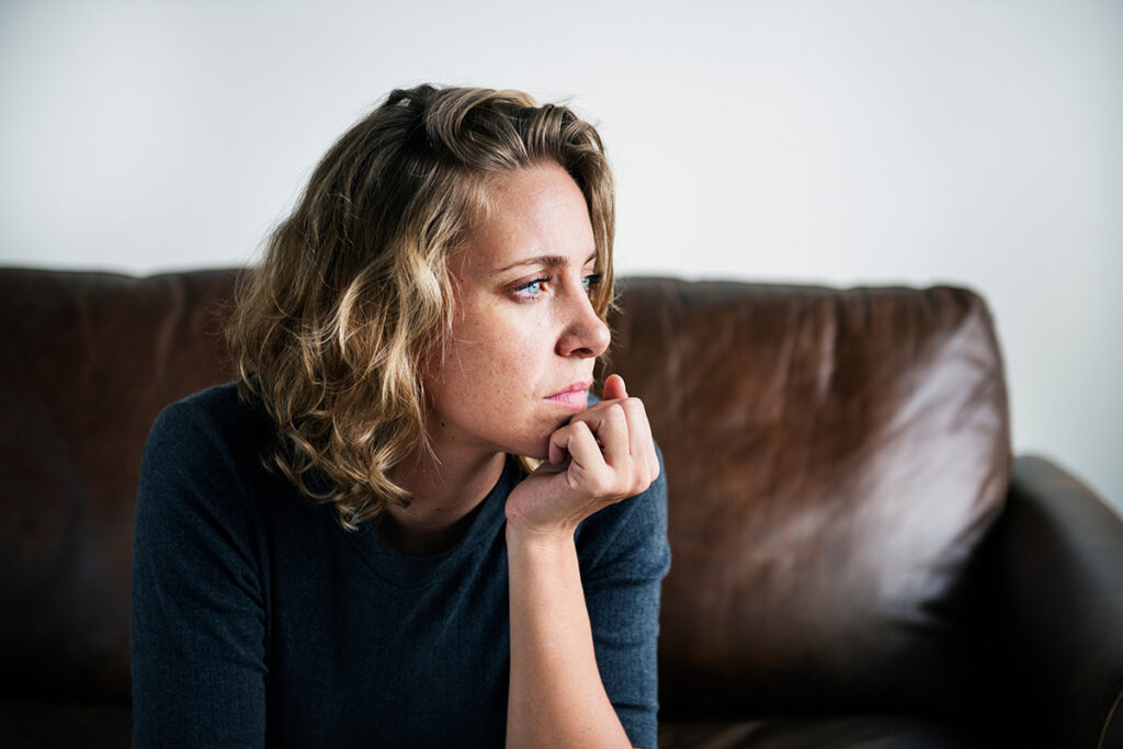 Person thinking about benzo withdrawal symptoms