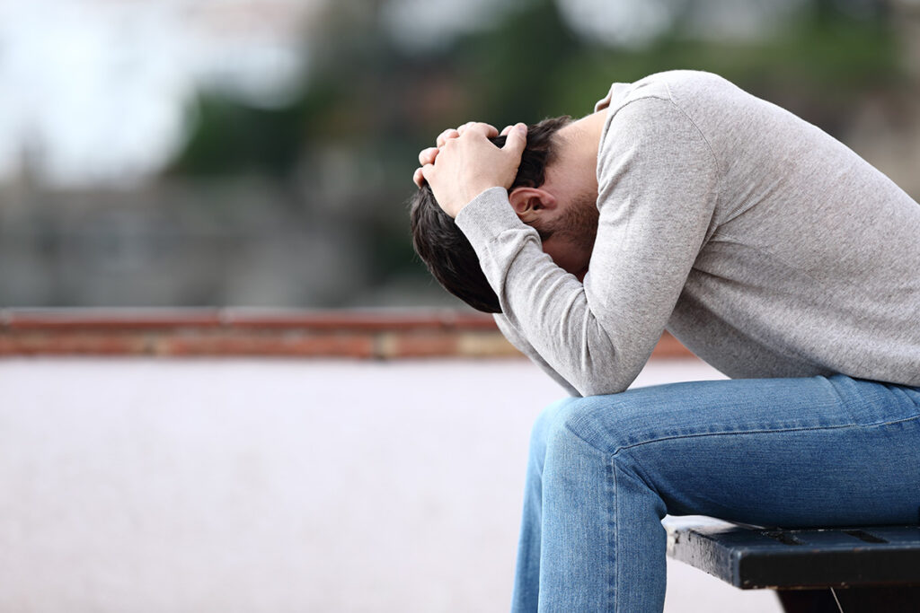 Person dealing with their specific trauma response